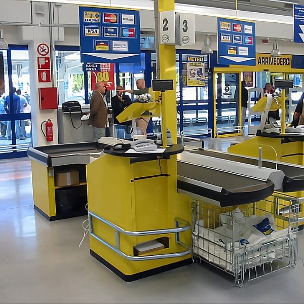 Masă casă de marcat Cash and Carry cu unitate de casă înălțată pentru marfă voluminoasă 4